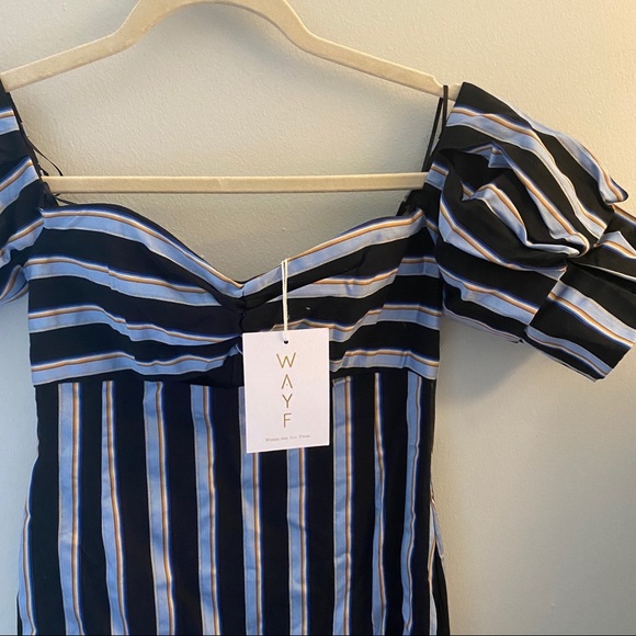 NWT Wayf Teagan Strapless Dress - Picture 3 of 4